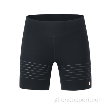 Roupa interior de ciclismo para mulleres con shorts de ciclismo de almofadas